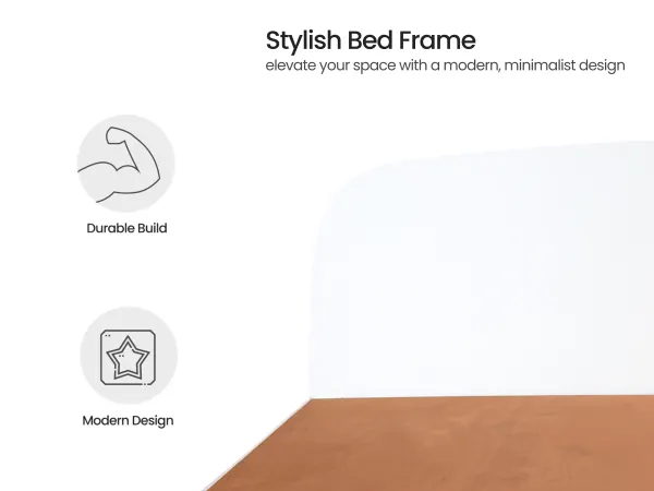 Opal Queen bed with 4 inches mattress